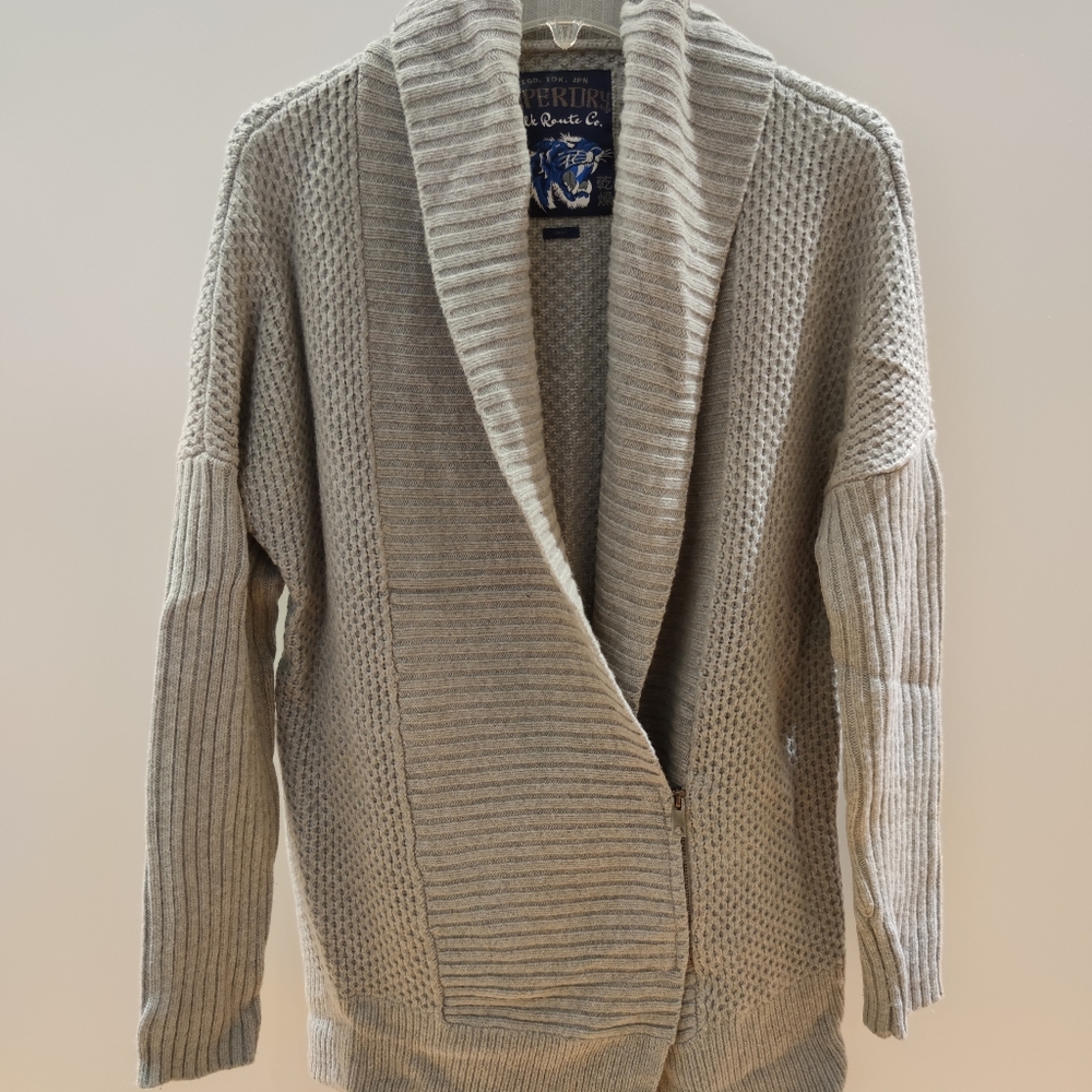 Superdry cardigan in grey